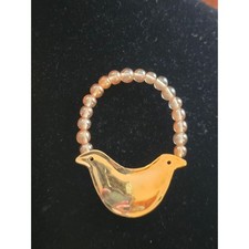 Carlton Ridge of Louisville Vintage Bird Brooch handcrafted Gold plated