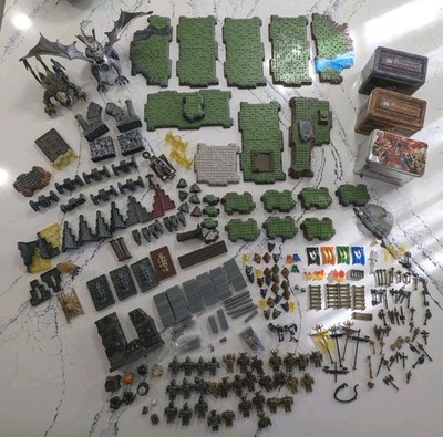 Mega Bloks Dragons Wars Huge Lot Krystal Wars Sorcerers Liar Weapons Extras READ
