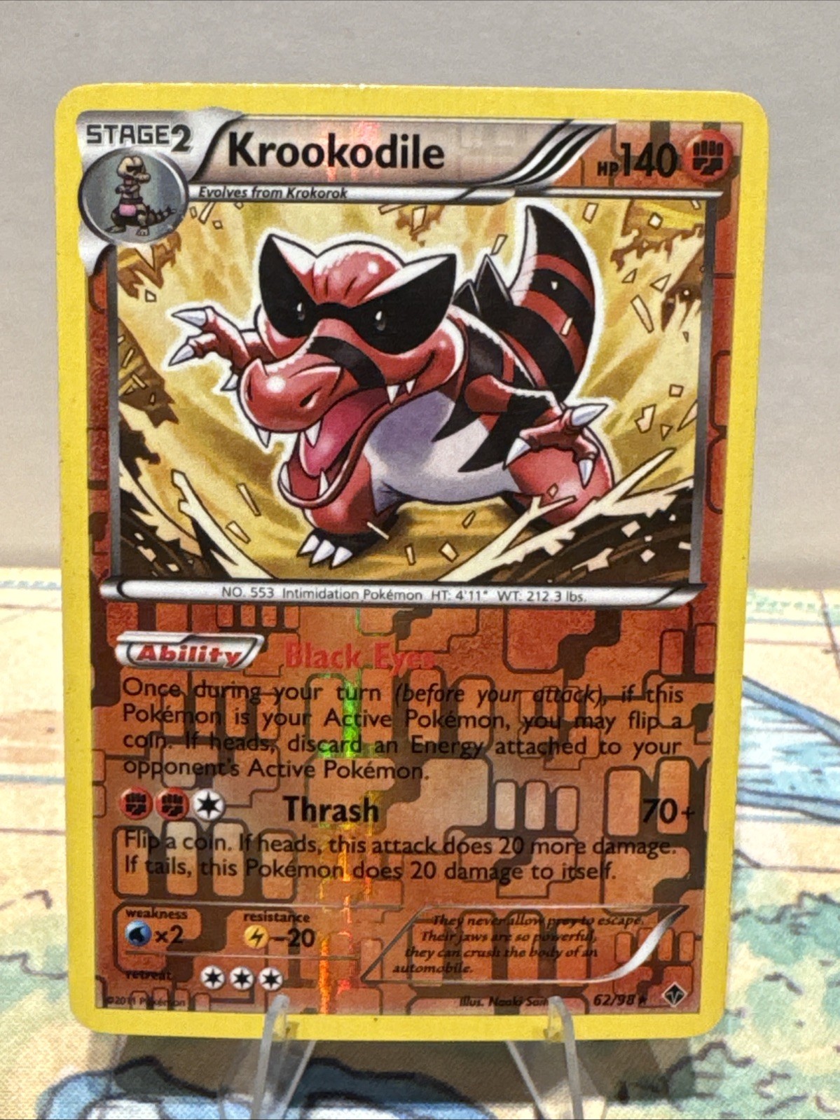 Krookodile 62/98 Emerging Powers Reverse Holo