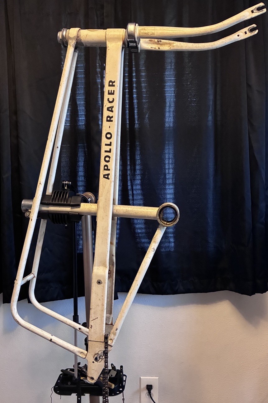 (Used) ** Ross Apollo Racer 20” 1970’s Muscle Bike frame and forks banana seat bicycle  (110.00 USD)