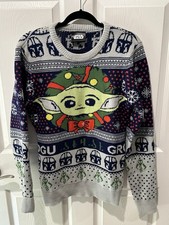 Star Wars Grogu Ugly Christmas Sweater The Child Mandalorian Baby Yoda Small Gee