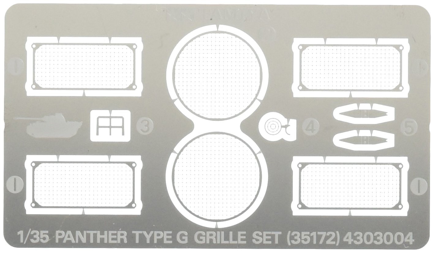 Tamiya 1/35 Military Miniature No.172 German Army Panther G Etching Grill Set