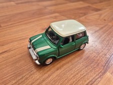 1/32 CLASSIC 1998 GREEN + WHITE ROOF MINI COOPER DIECAST TOY CAR COLLECTABLE