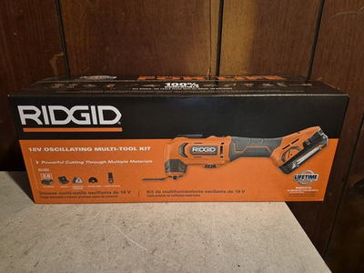 #ad RIDGID R86241K 18V Oscillating Multi Tool Kit with Battery amp; Charger New Sealed $87.00