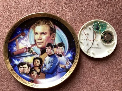 Star Trek sprechender Sammelteller Franklin Mint ungetestet