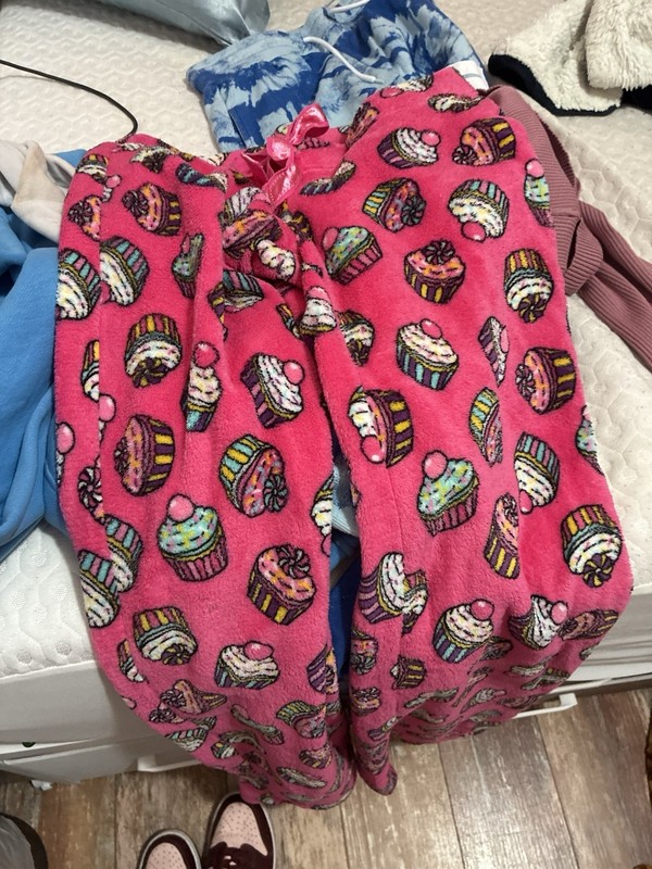 Cupcake Pajama Pants, With Ribbon String Women’s Size Small