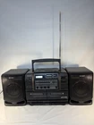 Sony CFD-545 CD Radio Cassette Boombox with Dual Cassette Mega Bass Tested Works