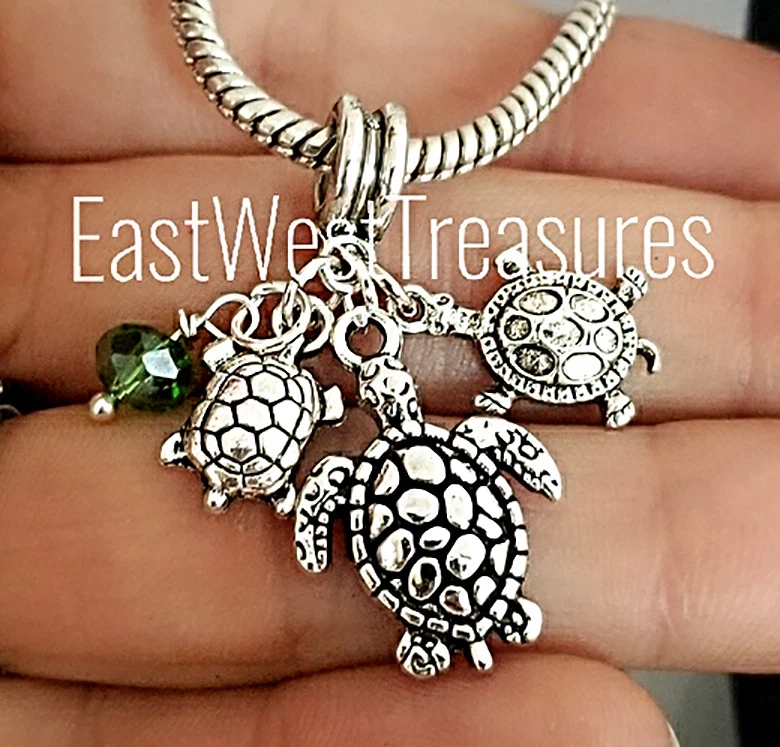 Sea turtle charm bracelet deals