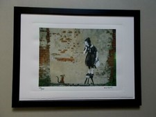 Banksy  ( Art Print ) " Rat and Girl