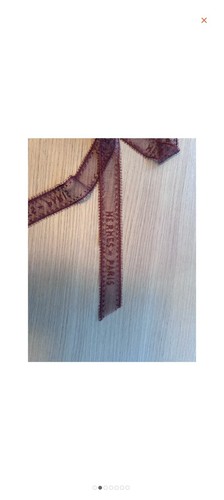 Extremely rare HERMES lace twilly - Imagen 3 de 6
