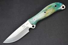 2017 Busse Custom MAX Duty .097" Hollow Ground Satin ElMax, Giraffe Bone Handle 