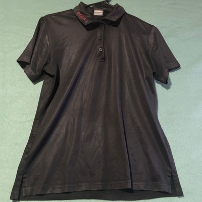 Barco Uniforms Women's Size Medium Panda Black Polo Shirt Professional Work Wear