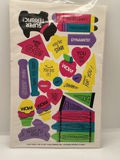 Stickers Récompense Motivation Enseignant Vintage Scellé 3 Feuilles Je crois