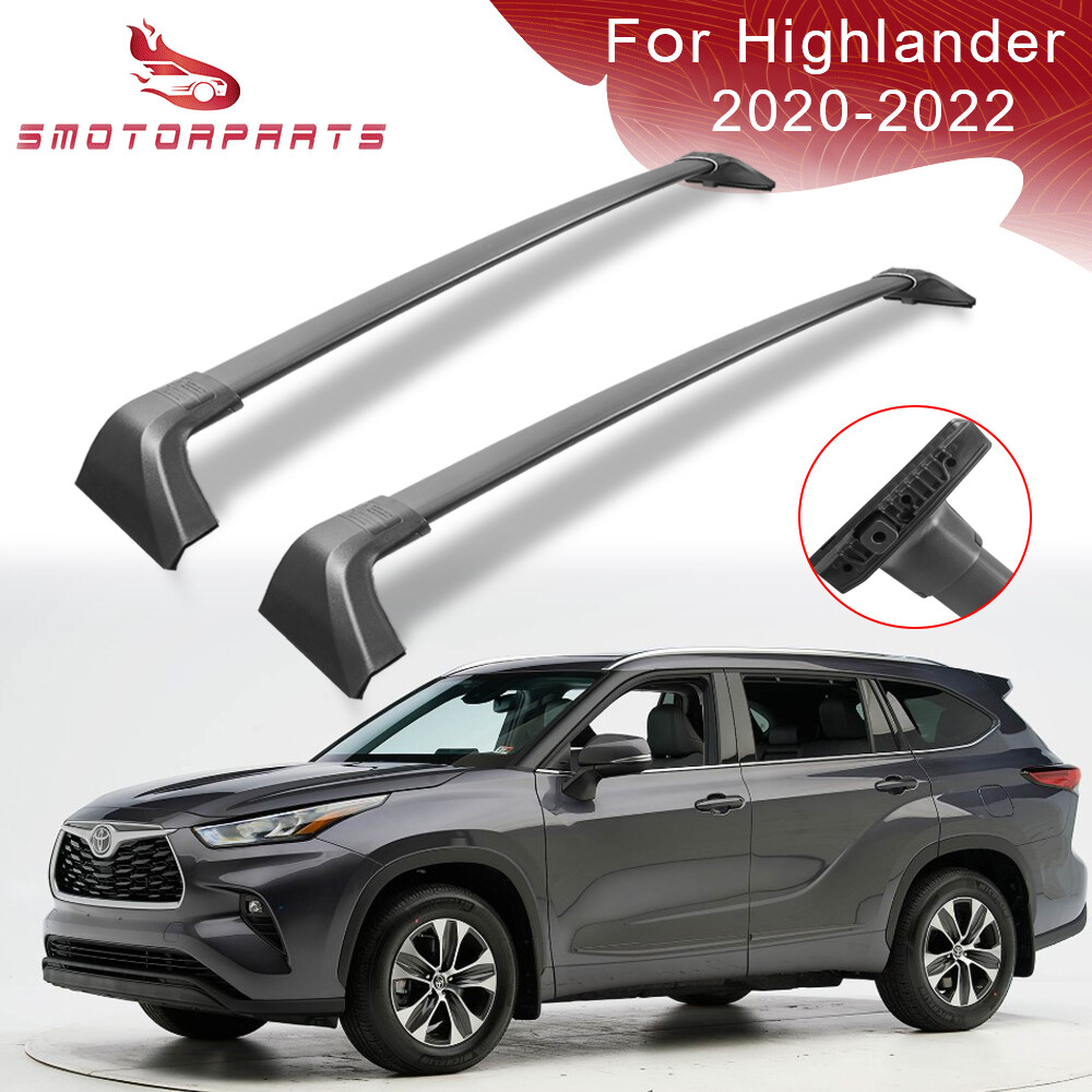 Roof Rack Luggage Carrrier Set For 20-22 Toyota Highlander XLE