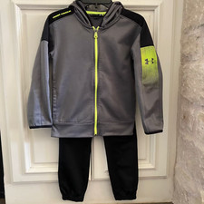 Under Armour Boy's Fleece Full-zip Hoodie  Pants Outfit Size 7