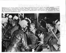 1969 Press Photo rightwing NPD rally demonstration riot - dfpb71259