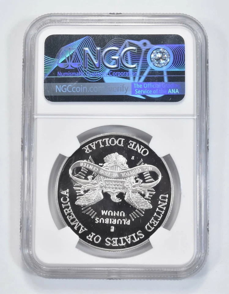 2001 P US Capitol Commemorative Proof Silver Dollar NGC PF70 UCAM - Image 2 of 4