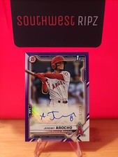2021 Bowman Chrome Prospect Jeremy Arocho Purple Auto 116/250 🔥🔥