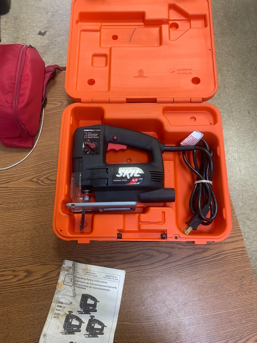 Genuine SKIL (4445) Double Insulated 120V AC Corded Jigsaw Power