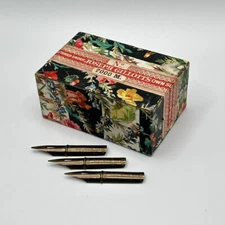 Antique Joseph Gillotts 7000M Pen Nib Box with 3 Nibs - BOX INCLUDED 1800s