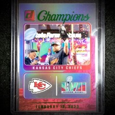 2023 Clearly Donruss Football Travis Kelce Champions Green /49 SP Rare KC Chiefs