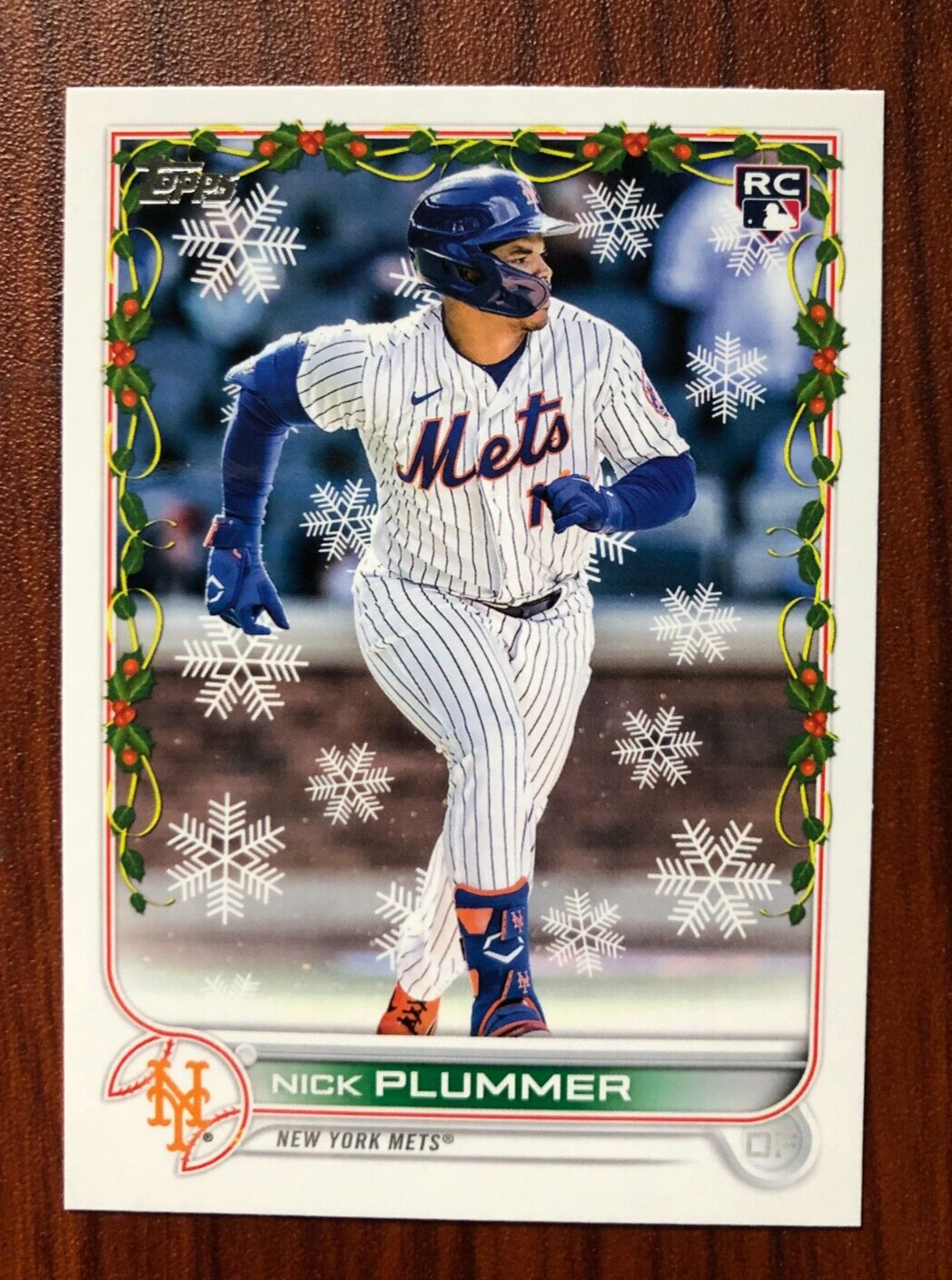 2022 Topps Holiday Base NICK PLUMMER Rookie Card #HW30 RC METS