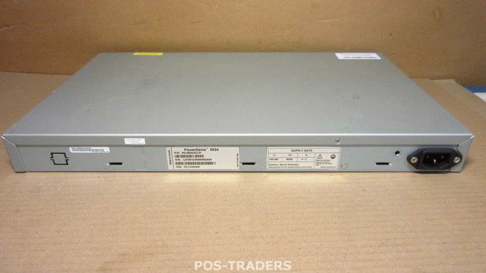 PowerDsine 6524 Switch 24 Port 10/100 PoE Midspan Power Injector NO FRONT COVER - Image 3 of 4