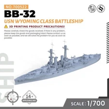 SSMODEL SSC700522 1/700 Military Model Kit USN Wyoming class Battleship BB-32