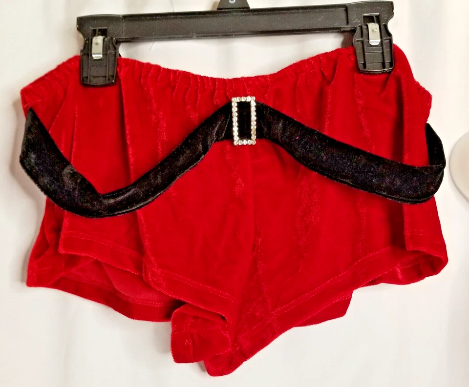 Santa's Helper Outfit Sleepwear 2 Piece Set Size Large Red Elegant Moments Women - Image 4 of 4