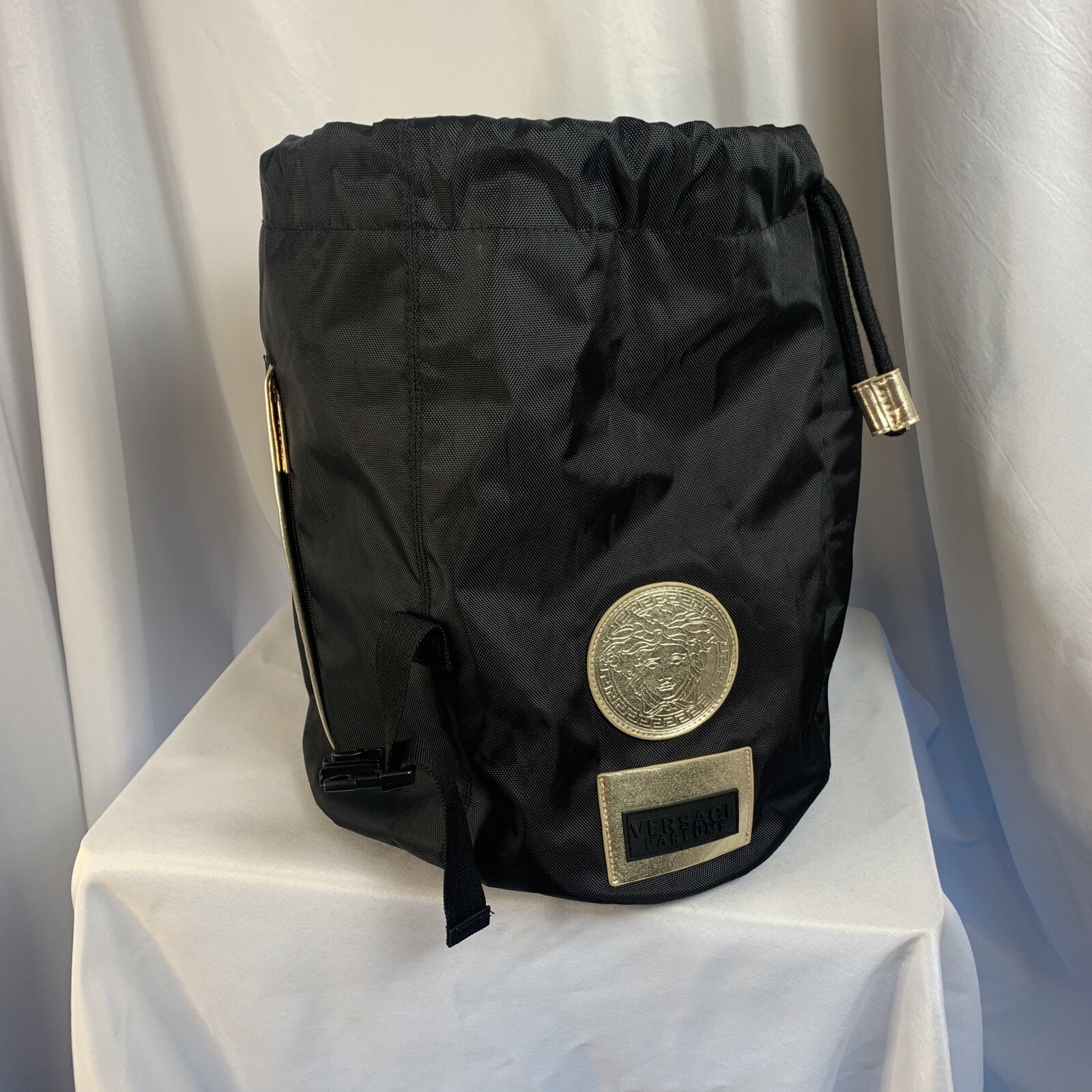Versace Parfums Backpack Black/Gold Weekend Gym Sack … Gem