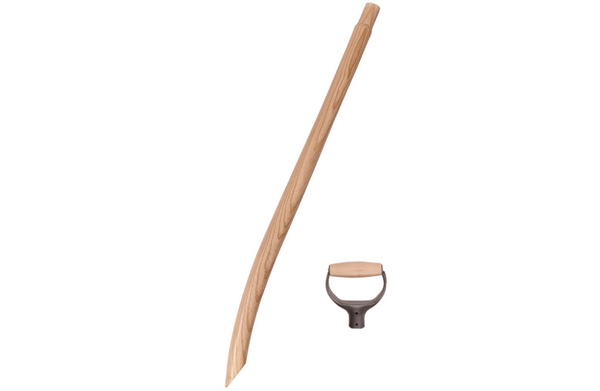 Langer Spatenstiel Mit D-Griff Aus Lackiertem Eschenholz LäNge 100 Cm-image