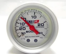 OBX Racing Sport Platinum White Meter Boost/ Vacuum Gauge PSI