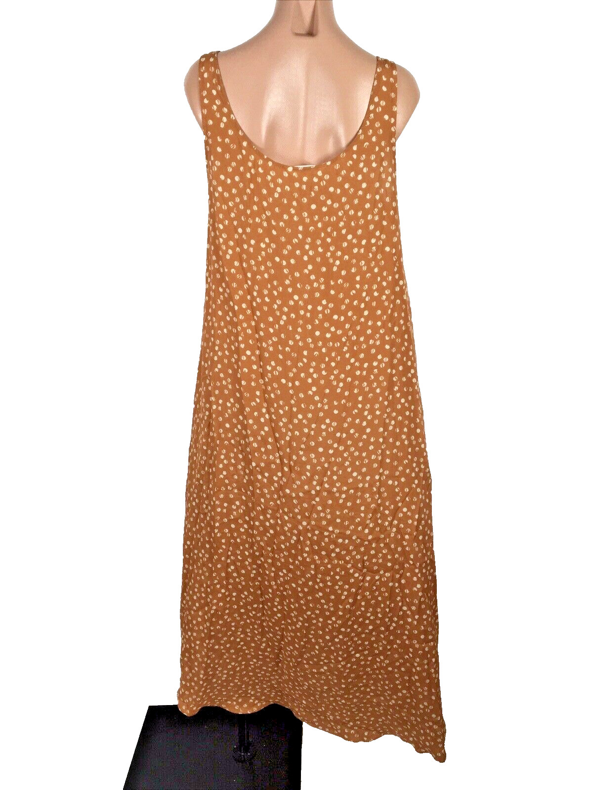 BCBGeneration Swing Rust White Polka Dot Button H… - image 2