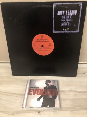 John Legend So High (Cloud 9 Remix) w/Lauryn Hill 12'' Single & Evolved CD