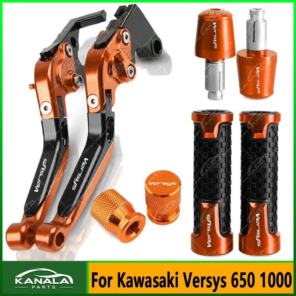 4Pcs Motorcycle CNC Adjustable Brake Clutch Levers For Kawasaki Versys 650 1000 Foto 2 de 4