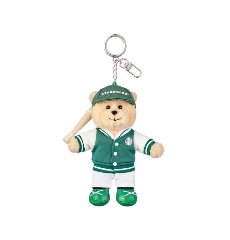 【韓国スタバ】SPORTS CLUB★Baseball Bearista Keychain Starbucks Korea 2025 Starbucks Sports Club Baseball Bearista