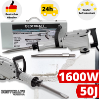 Abbruchhammer Stemmhammer MeißElhammer Schlaghammer Hex Koffer MeißEl 50J 1600W