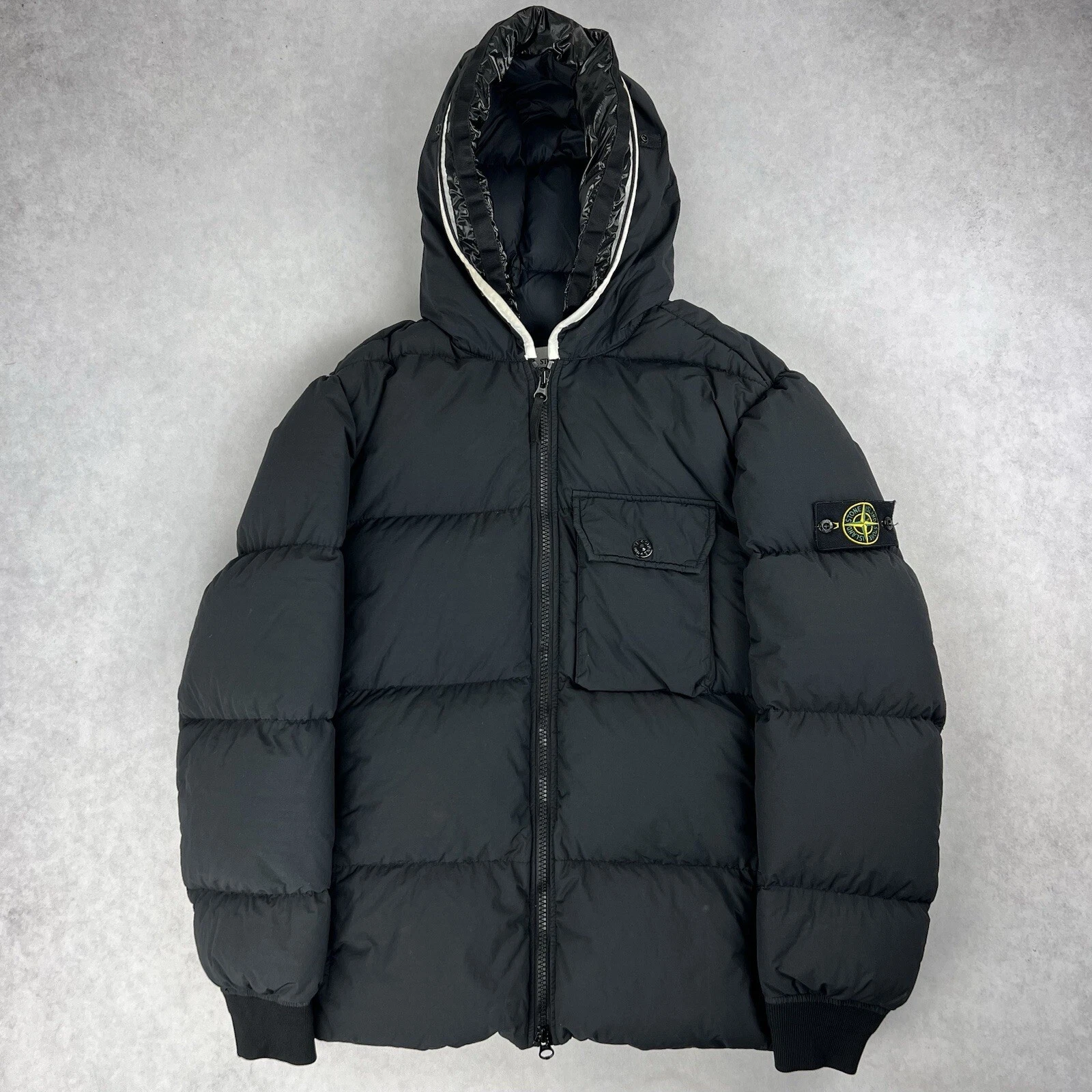 Stone Island Naslan Light Watro Down Puffer Jacket cappotto nero grande 2733
