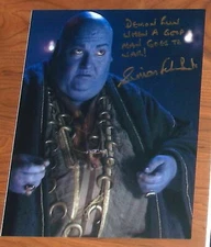DOCTOR WHO'S  SIMON FISHER-BECKER,  Dorium Maidovar, AUTOGRAPH