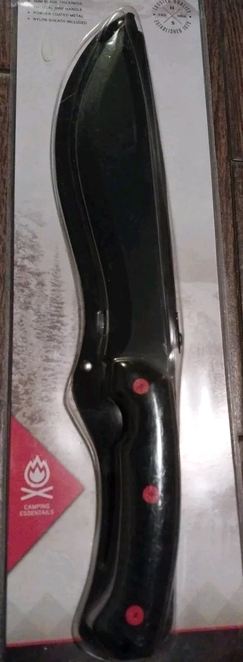 Cuchillo de camping hecho a mano Blacksmith Machete High Sierra hoja curva herramienta y cubierta Foto 2 de 4