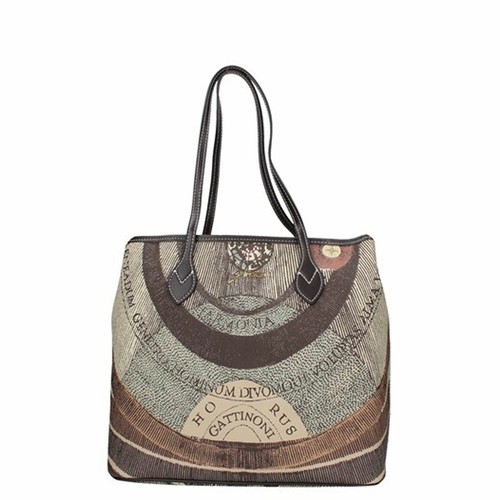 Borse donna spalla borse Gattinoni Planetarium borsa shopper Marrone Diana  borse | eBay