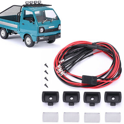 Upgrade Modify Headlight Spotlight Lamp Cable for WPL D12 RC Model Car Truck YAO