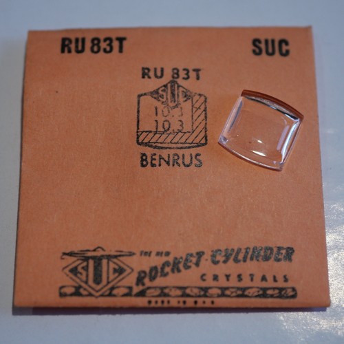 SUC U843 U238H Watch Crystal 23.8x16.5 mm NOS Part Elgin Same As