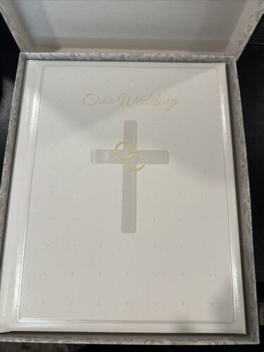 Hallmark Wedding Album New In Box With Cross