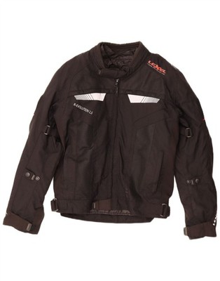 LEXEL Herren Graphic Racer Jacke UK 40 Large Schwarz CK14