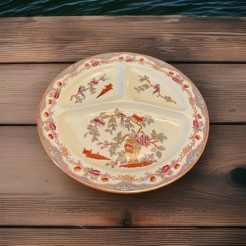 Societe Ceramique Maestricht Holland Rare NANKIN (1) Grill Plate VTG Chinese ￼