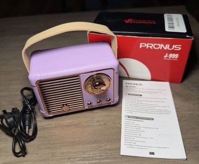 Pronus J-999 Bluetooth Radio/Speaker. Lavender Color. (2/22)