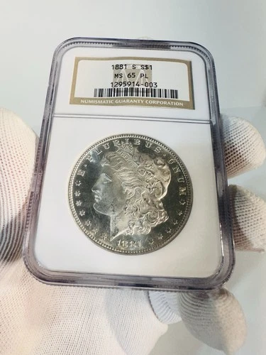 1881 S Morgan Silver Dollar NGC MS 65 PL