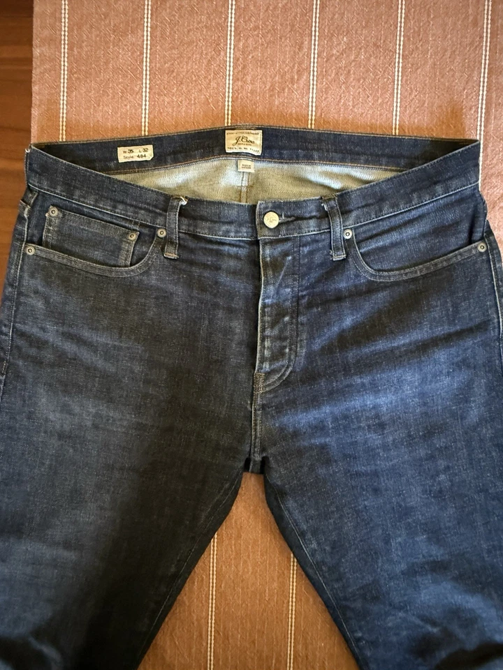Mens J.Crew  484 Slim fit jean in Japanese stretch selvedge 35x32 - Image 2 of 4