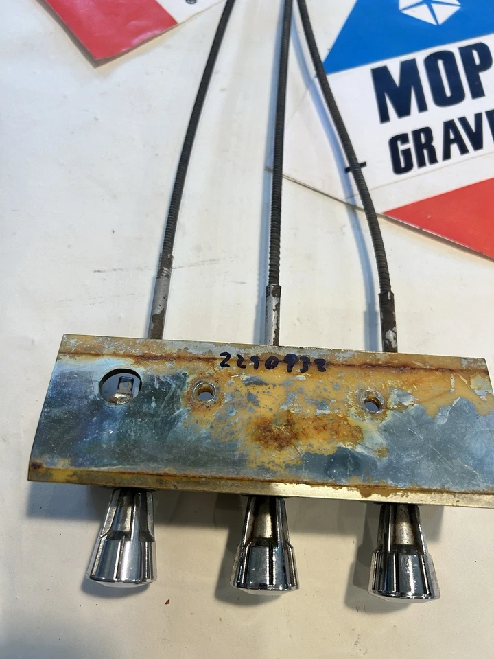 Conjunto de interruptor de control de calefacción Plymouth Valiant 1963 debajo del tablero cementerio mopar Foto 4 de 4